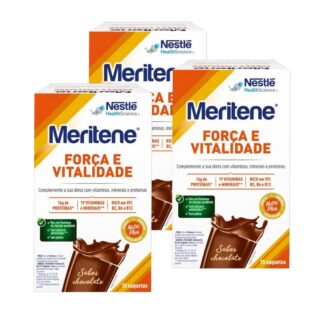 Nestlé Meritene Força Vitalidade Batido Chocolate 3x15 Saquetas