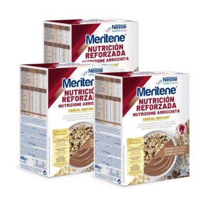 Nestlé Meritene Cereal Instant Cacau 600g - Pack 3