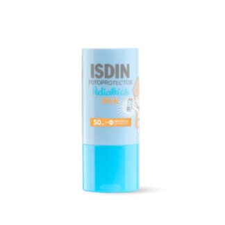 Isdin Pediatrics Stick SPF50 é o protetor solar em stick especialmente desenvolvido para crianças e bebés a partir dos 6 meses, ideal para proteger as zonas mais sensíveis e expostas da pele. Com formato prático e aplicação mãos-livres,