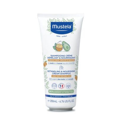 Mustela Champô Creme Desembaraçador Nutritivo 200ml – Nutre e Desembaraça os Cabelos dos Mais Pequenos