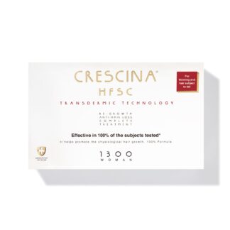 Crescina HFSC Transdermic Tratamento Completo Mulher 1300 – 10+10 Ampolas (2 Caixas)
