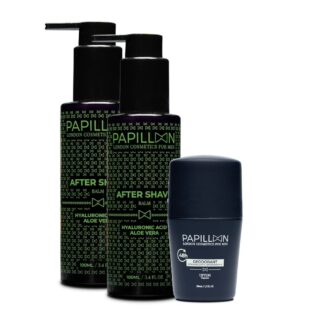 Papillon After Shave Balm 2x100 ml + Desodorizante