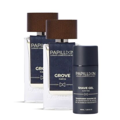 Papillon Grove Eau de Parfum 2x50 ml + Shave Gel 100ml