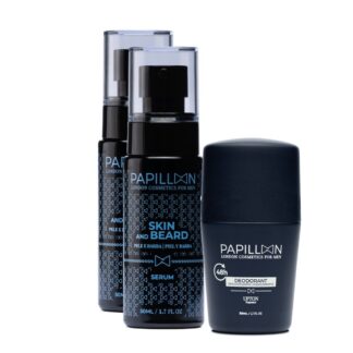 Papillon Sérum Skin and Beard 2x50ml + Desodorizante