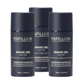 Papillon Shave Gel - Aloe Vera - 3x100ml