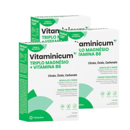 VITAMINICUM TRIPLO MAGNESIO + VIT B6 3x30 comprimidos