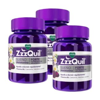 ZzzQuil Forte Sono Melatonina 3x30 Gomas - Vicks