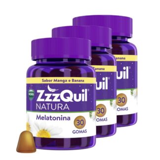 ZzzQuil Natural Melatonina Manga_Banana 3x30 Gomas - Vicks