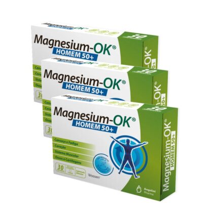 Magnesium-Ok Homem 50+ - 3x30 Comprimidos