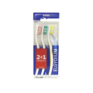 Cepillo dental Elgydium Basic Soft 2+1