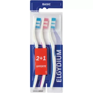 Cepillo de dientes Elgydium Basic Media 2+1
