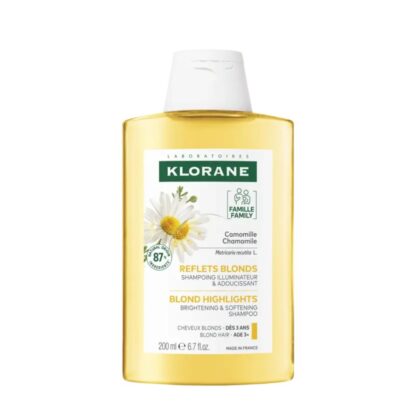 Klorane Camomila – Champô Iluminador para Cabelos Loiros 200ml