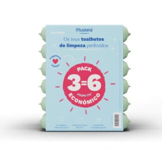 Mustela Toalhetes Limpeza BIO Pack 6