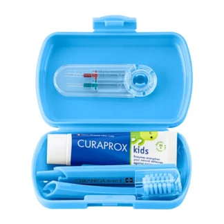 Curaprox Kit de Viagem Kids - Azul (6-12 anos)