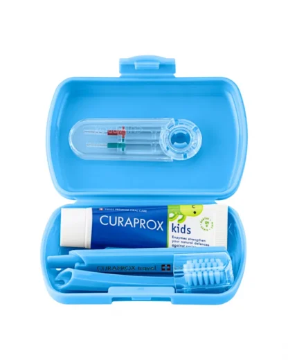 Curaprox Kit de Viagem Kids - Azul (6-12 anos)
