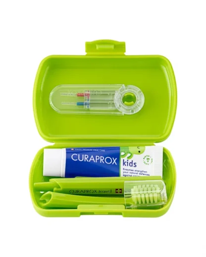 Curaprox Kit de Viagem Kids - Verde (6-12 anos)