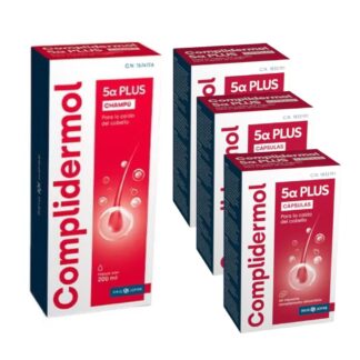 Complidermol 5 Alfa Plus 120 Cápsulas + Champô Antiqueda 200ml