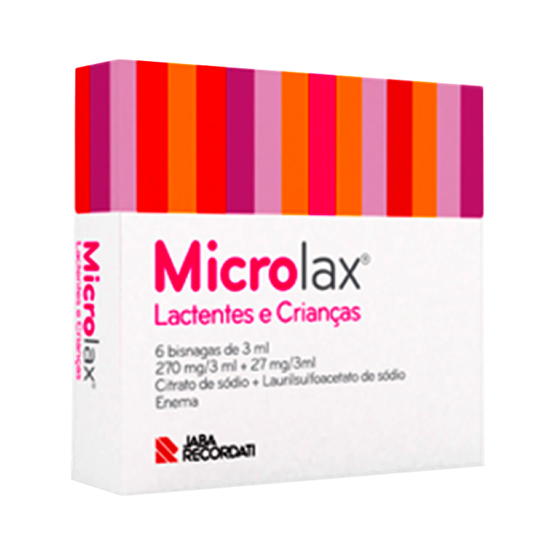 Microlax Sol Microlax 270mg/3ml + 27mg/3ml Solução Retal 6 Unidades - Pharma Scalabis