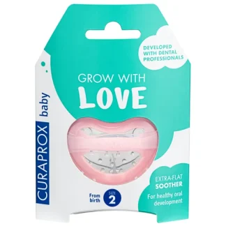 Chupete Curaprox Rosa T2