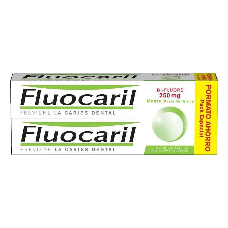 Fluocaril Bi-Fluoré 250 mg Pasta de Dentes Menta 2x125 ml