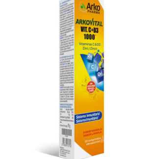 Arkovital Vitamina C + D3 1000 - 20 Comprimidos Efervescentes